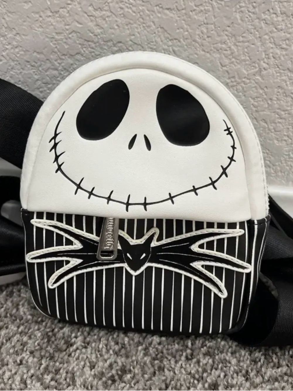 Loungefly Black and White Jack Skellington Crossbody Bag